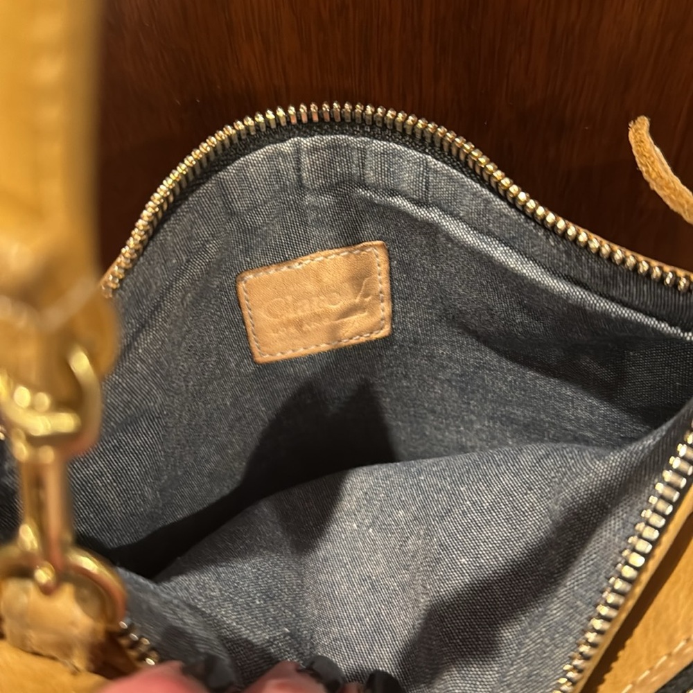 CLARE V
Bretelle Double Sac Crossbody Bag In Cuoio - Picture 5 of 5